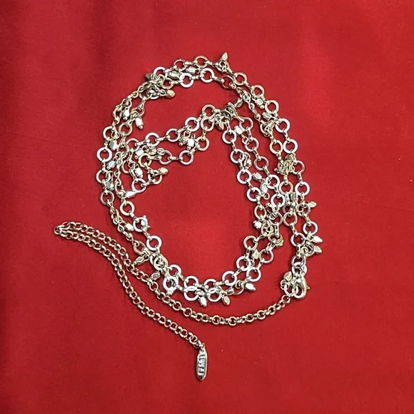 Luv aj body chain, Silver, New LUV AJ | The Positano Chain Necklace – Scarlet Clothing main image 3